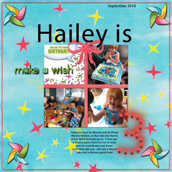 Hailey is 3