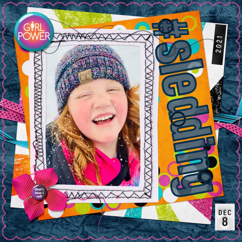 Hailey Loves Sledding