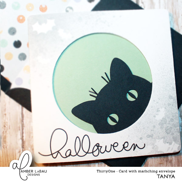 Halloween card with matching envelope