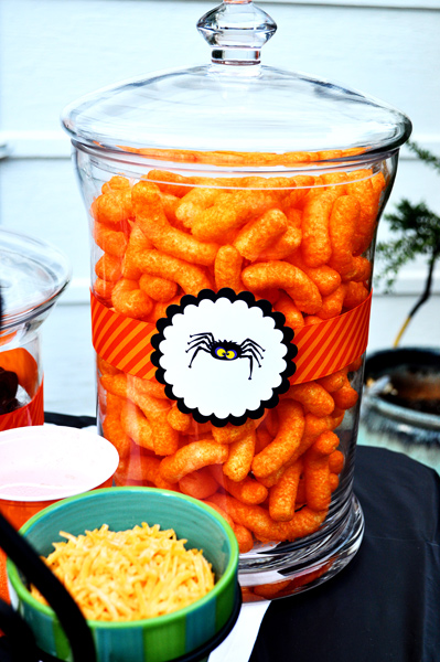 Halloween jar labels