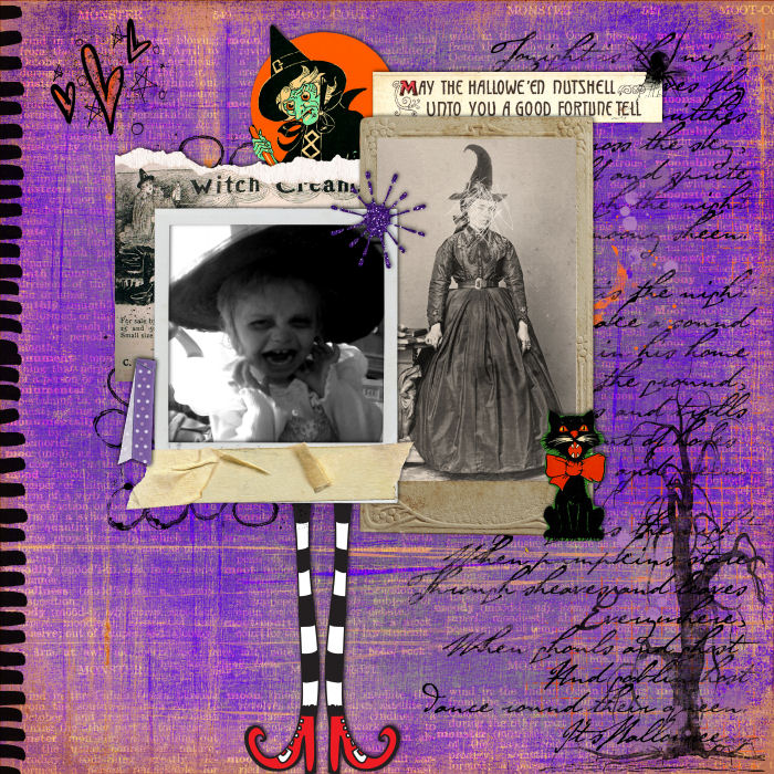 Halloween Recipe Scrap Challenge- Witch Recipe