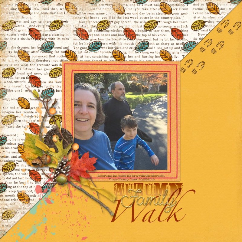 halloween slow scrap 10/23 - Autumn Family Walk