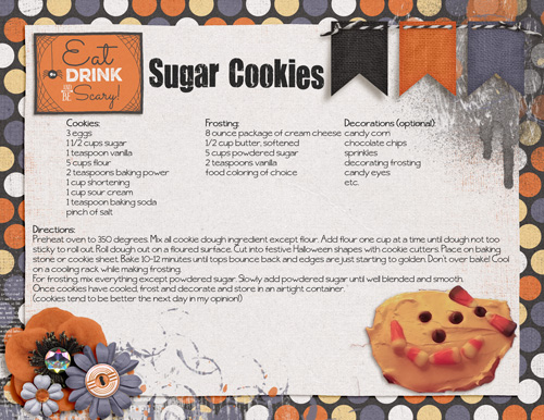 Halloween Sugar Cookies