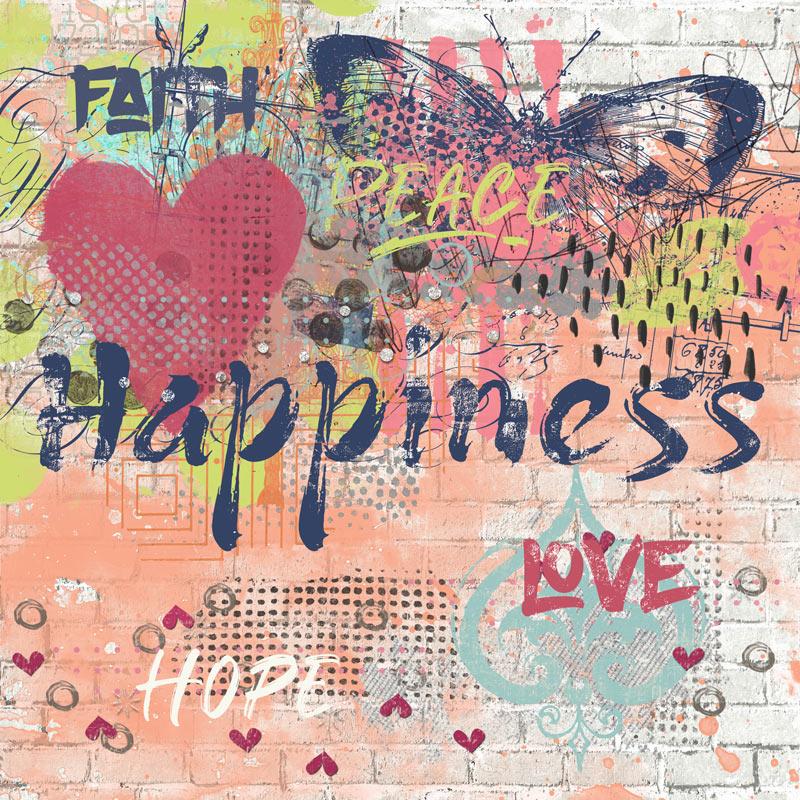 Happiness Graffiti - April Muse Challenge Week 3