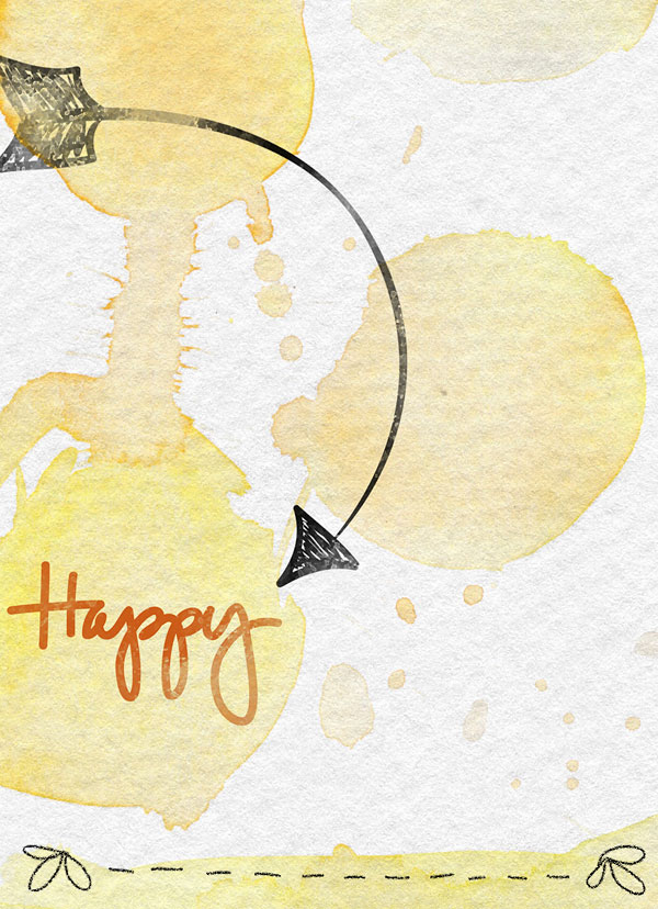 Happy Art Journal Card