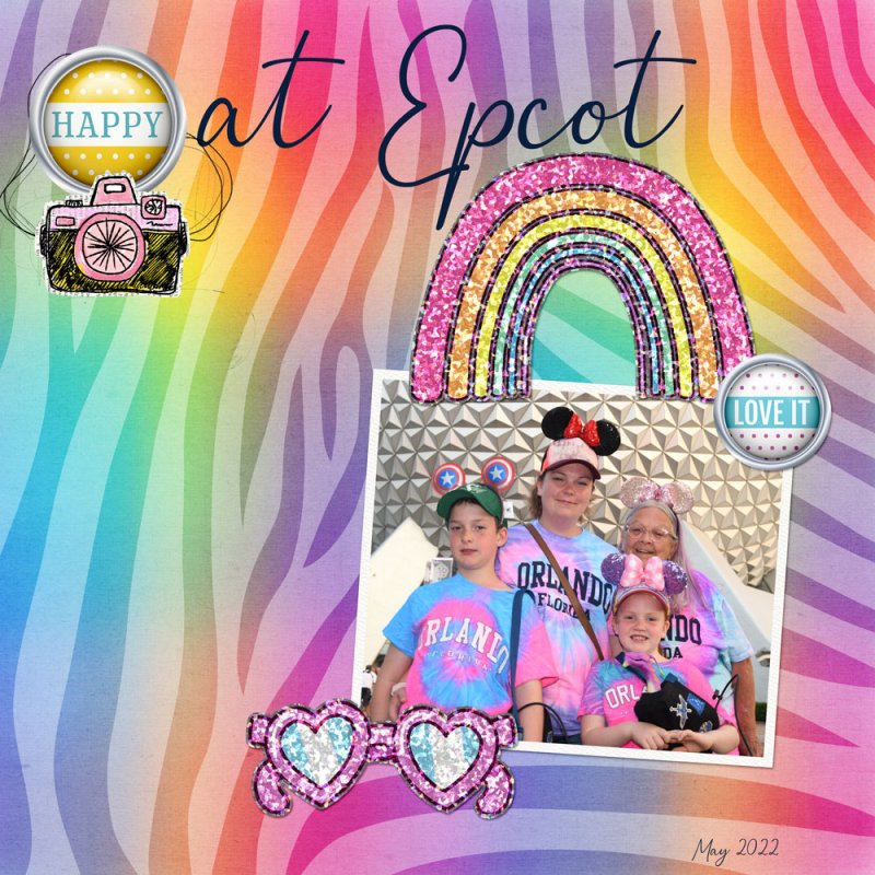 Happy at Epcot