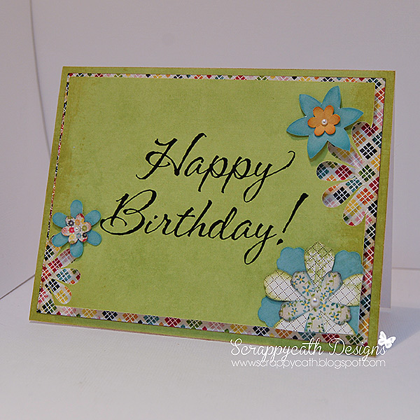 Happy Birthday negative punch Hybrid Card