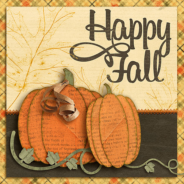 Happy Fall card