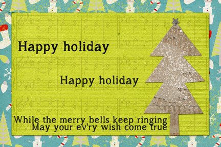 Happy Holidays card