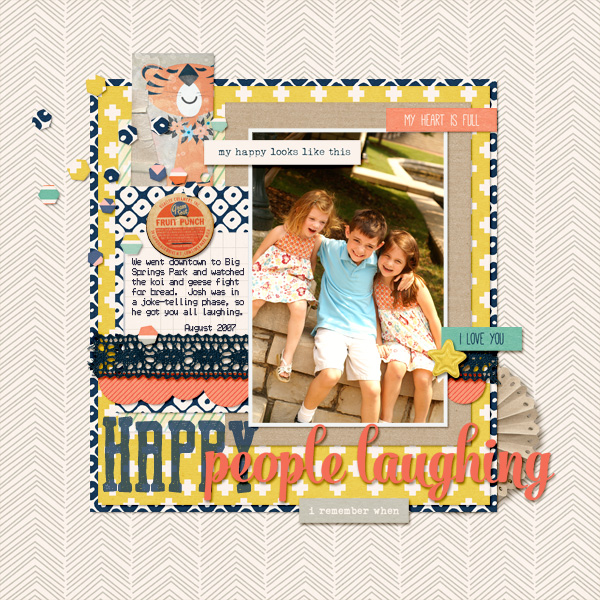 happy people laughing