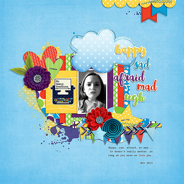 happy sad afraid mad