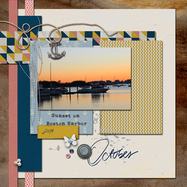 harbor sunset