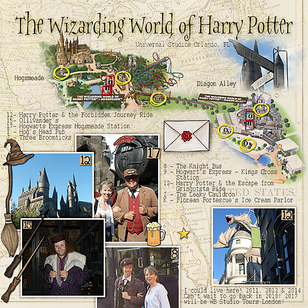 Harry Potter Wizarding World - Map it (MOC5 day 31 map)