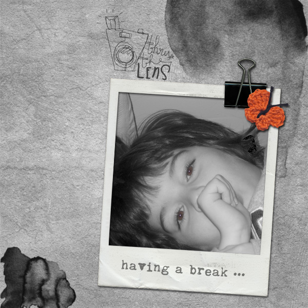 having a break...