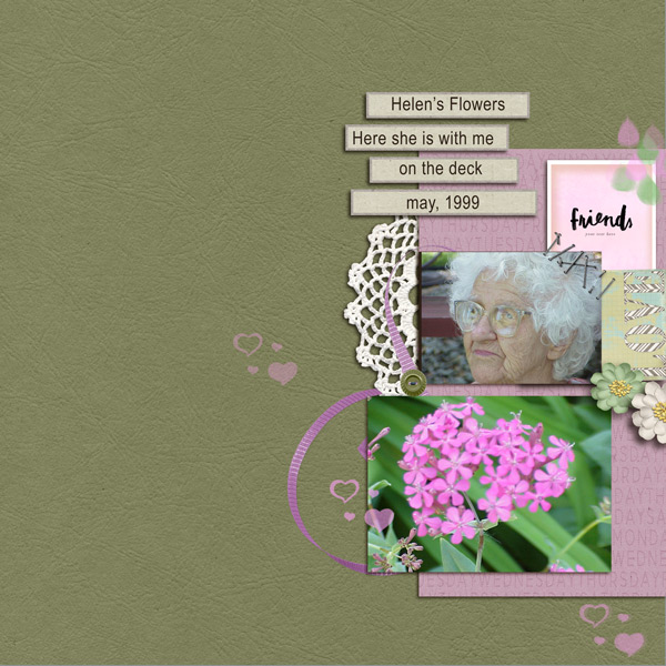 helen and flowers