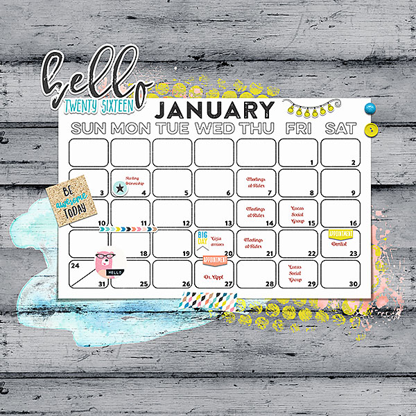Hello 2016 Planner