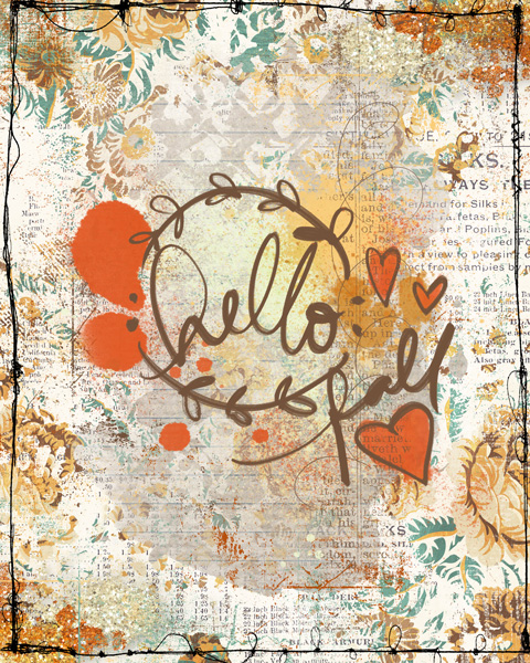 Hello fall printable
