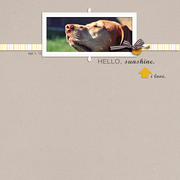 hello, sunshine