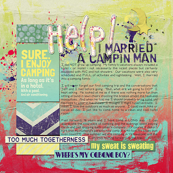 Help, I married a campin man