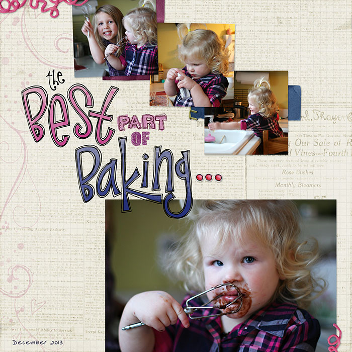 helping bake