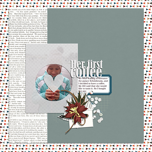 her first coffee | Vellum Over Photos