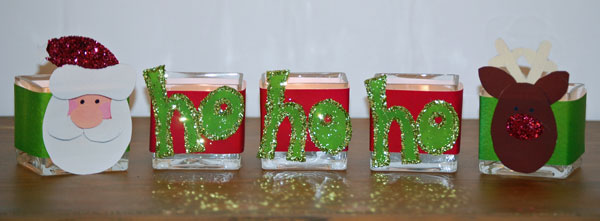 Ho Ho Ho Candle Holders