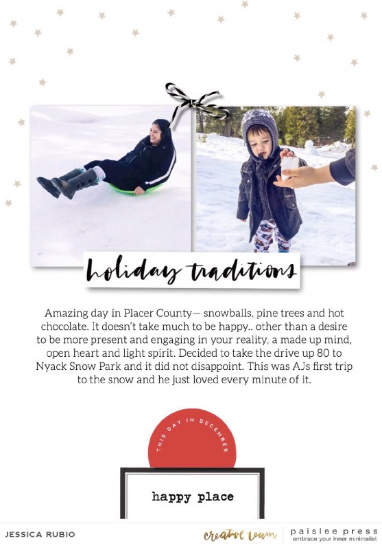 HOLIDAY TRADITIONS