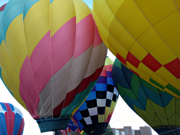 hot air balloons