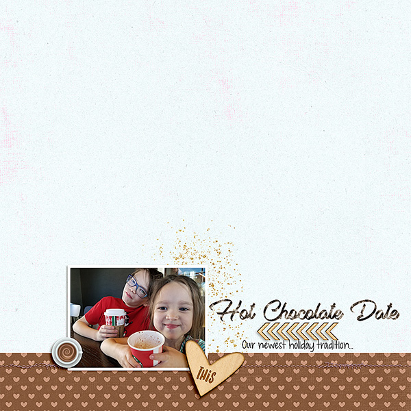 Hot Chocolate Date (MOC7 - Day 14 - Clean & Simple)