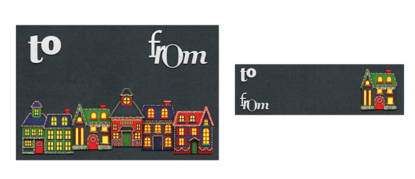 Houses Gift-Tag