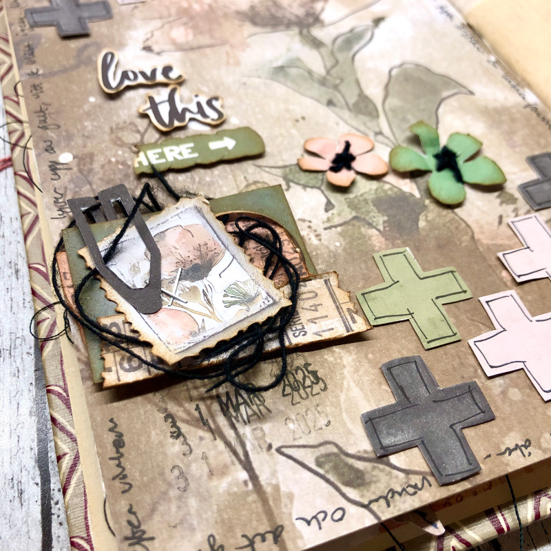 Hybrid Art Journal - close up