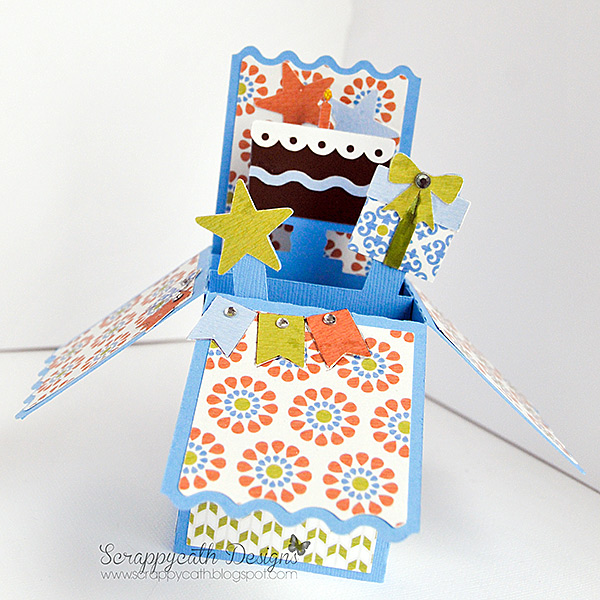 Hybrid Birthday Cake Box Card