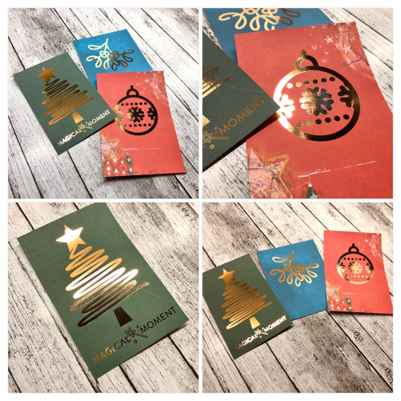 Hybrid foiled cards