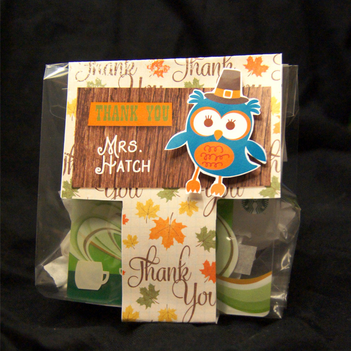 Hybrid Thanksgiving Gift Card Bags