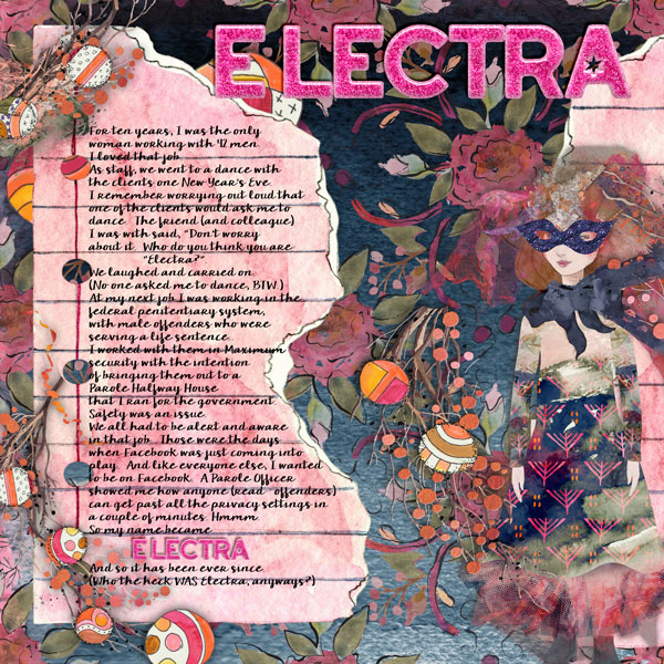 I am Electra to you. (said firmly)