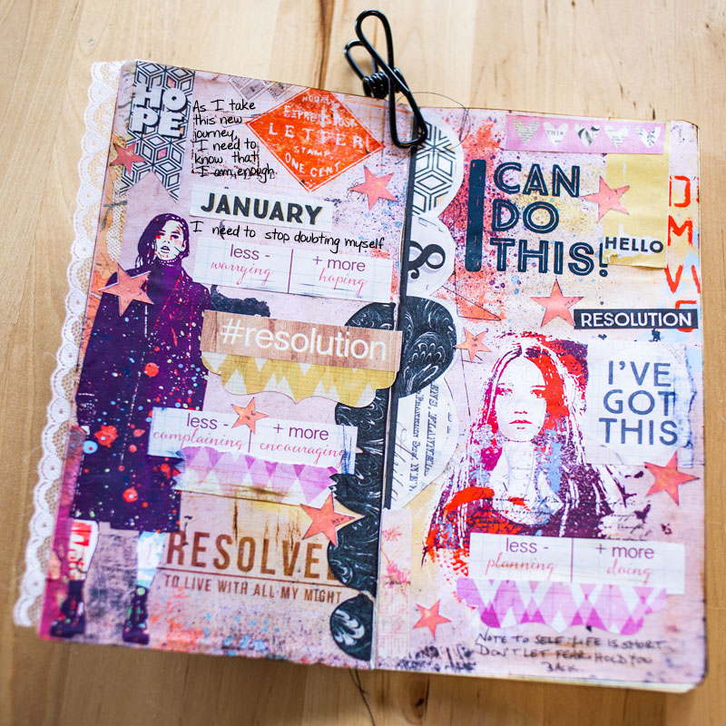 I Can Do This - Art Journal Hybrid