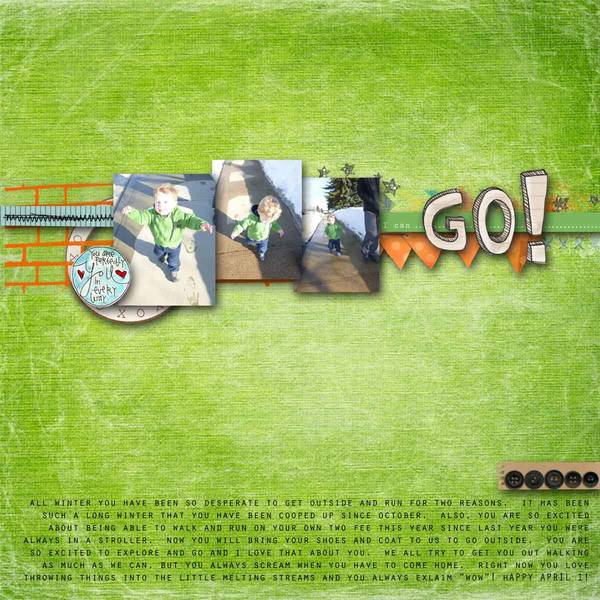 I Can Go!{April Scraplift Challenge}
