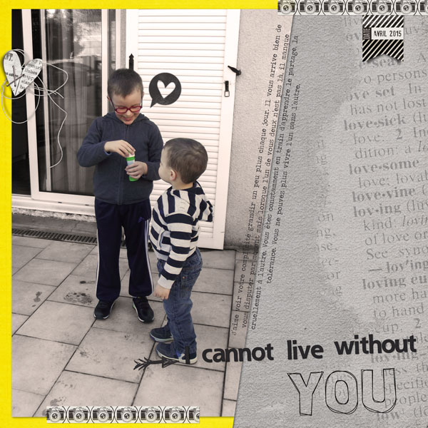 I cannot live without you