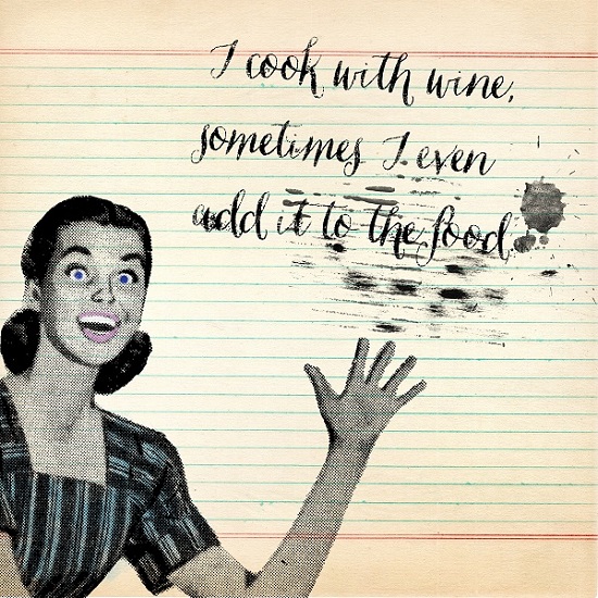 I cook....