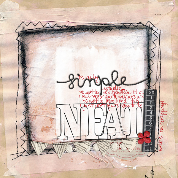 I don't do neat! - Day 28 art journal challenge