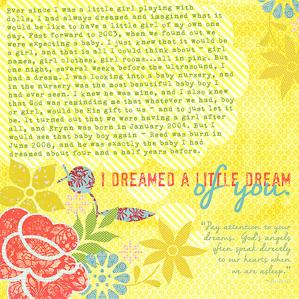 I dreamed a little dream of you