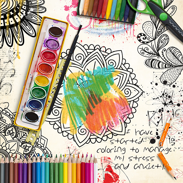 I have started coloring...