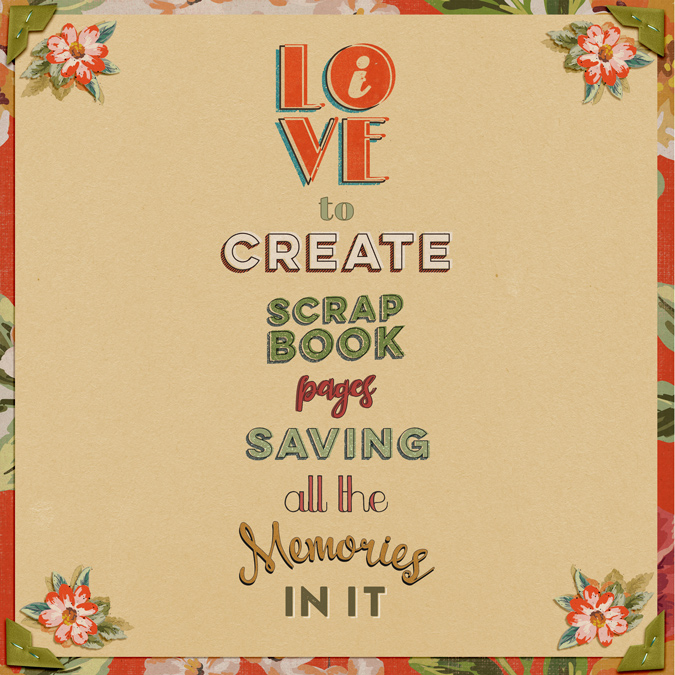 I Love To Create Scrapbook Pages
