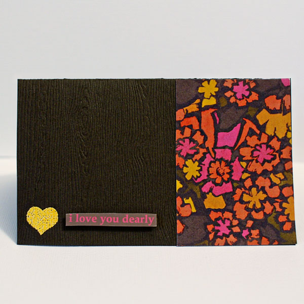 I Love You Dearly card