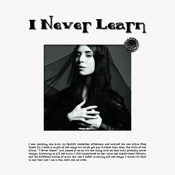 I Never Learn