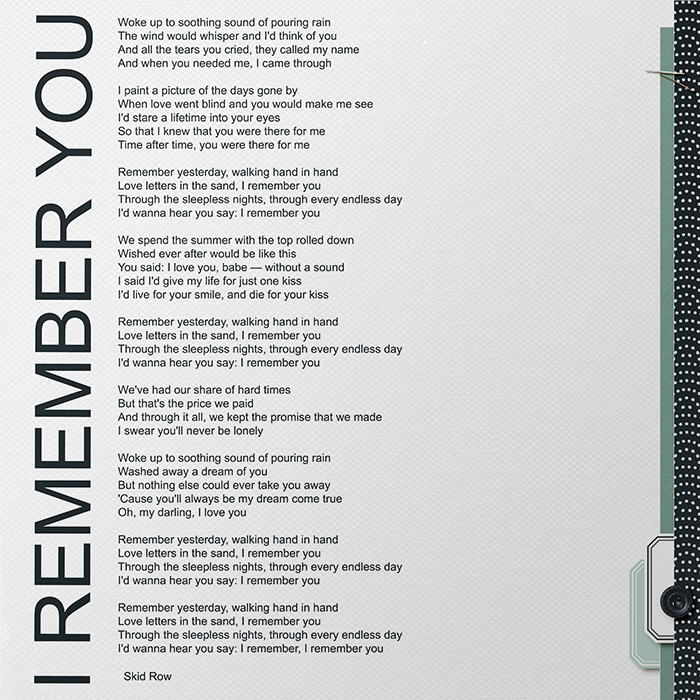 I Remember You