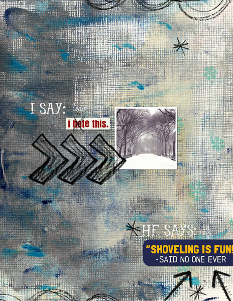 i say, he says