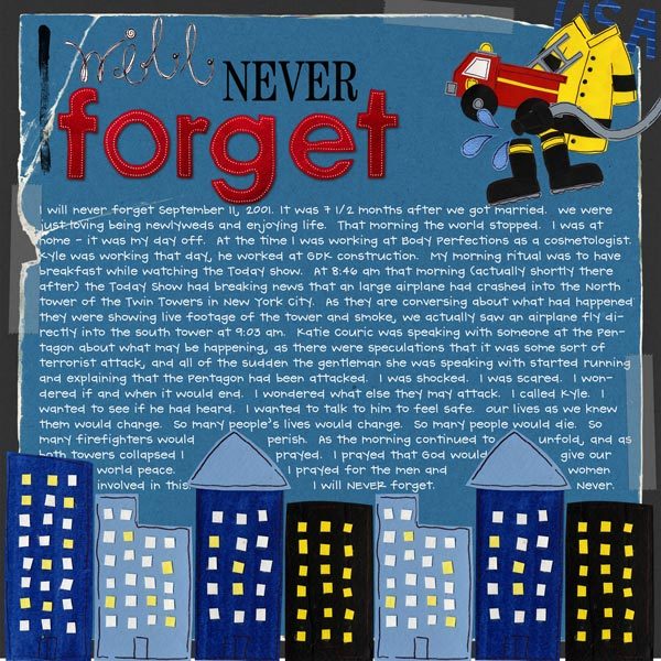 I will Never Forget