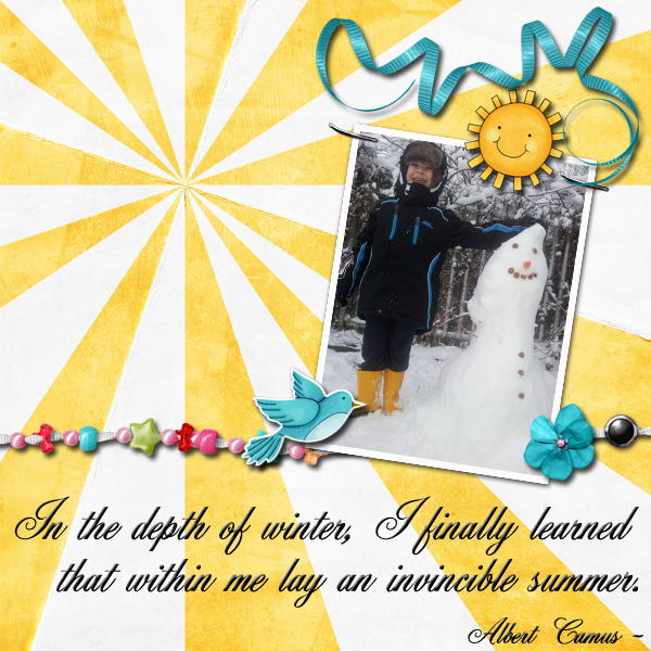 In the depth of winter ...