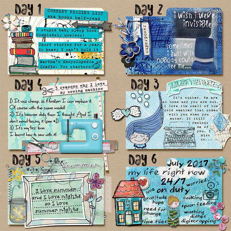 Index-Card-A-Day Challenge, Days 1-6